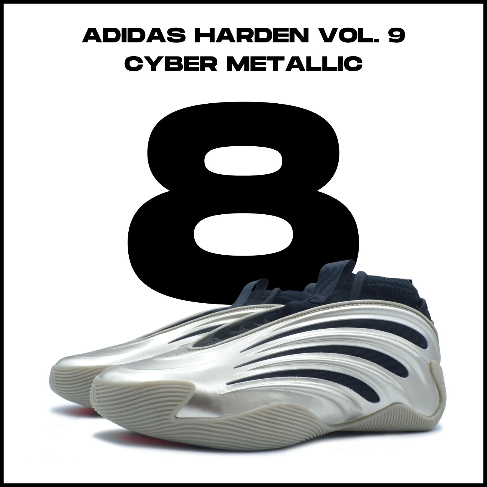 8. místo - adidas Harden Vol. 9 Cyber Metallic